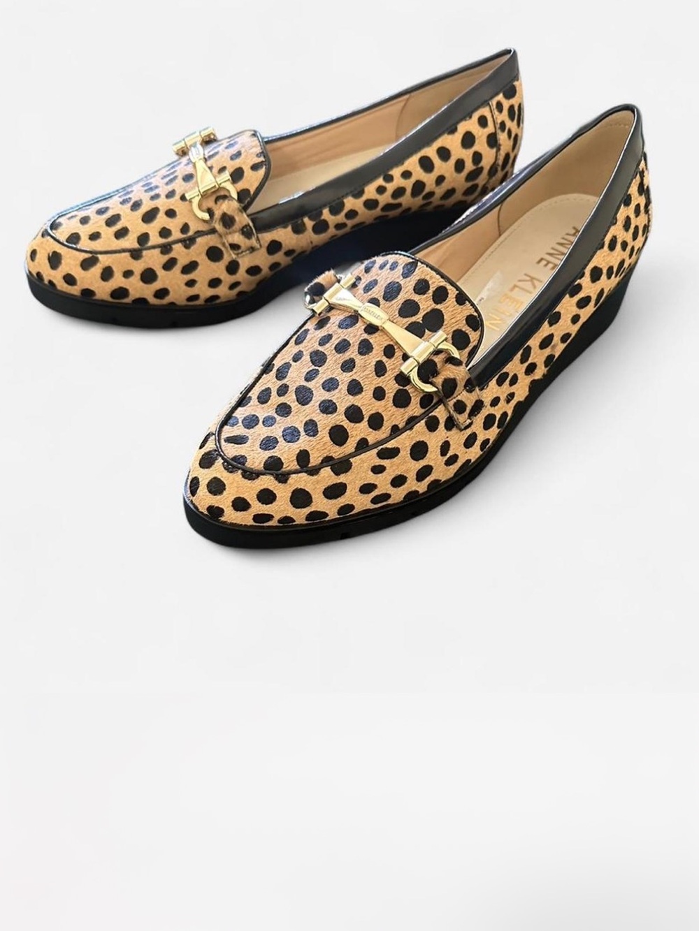 Anne Klein Cow Hair 9.5 New Loafers